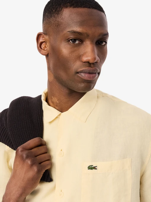 Лляна Чоловіча Сорочка повсякденна Lacoste фото 2