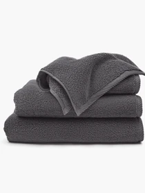 Полотенце из натурального хлопка "Теплые дюны" темно-серое MBM HOME модель BT-19 DARK GRAY Фото