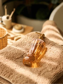 Полотенце из натурального хлопка "Шепот" бежевое MBM HOME модель BT-21 LIGHT BEIGE Фото