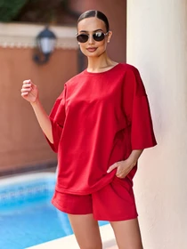 Костюмы ISSA Plus модель 15786_красный Фото