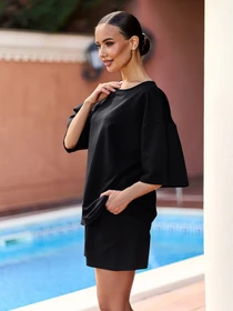 Костюмы ISSA Plus модель 15786_черный Фото