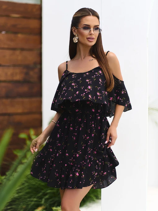 Платья ISSA Plus модель 15796_черный Фото