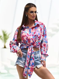 Рубашки ISSA Plus модель 15804_мультиколор Фото