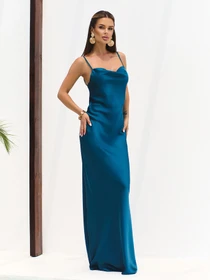 Платья ISSA Plus модель 15809_бирюзовый Фото
