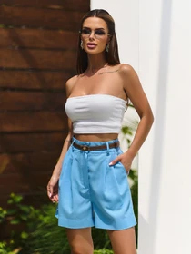 Шорти ISSA Plus модель 15811_голубой Фото