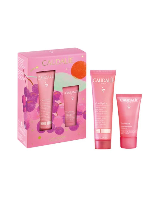 Набір Vinohydra Sorbet Cream Set (Vinohydra Зволожувальний Крем Сорбет, 60мл; VinoHydra Зволожуючий гель для вмивання, 30мл) CAUDALIE фото 2