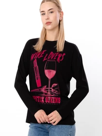 Светри та кардигани Носи своє модель 3423-036-33-chornij-wine-lovers Фото
