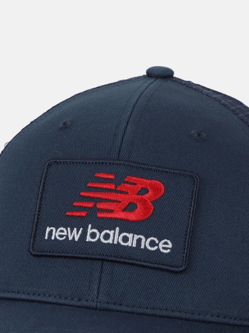 New Balance Кепка колір синій фото 3