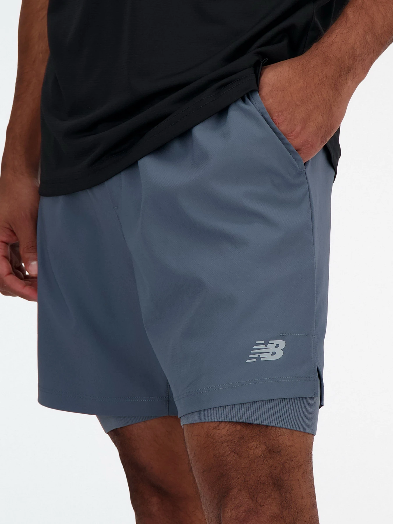 Шорты New Balance модель MS41288GT Шорты New Balance модель MS41288GT Фото
