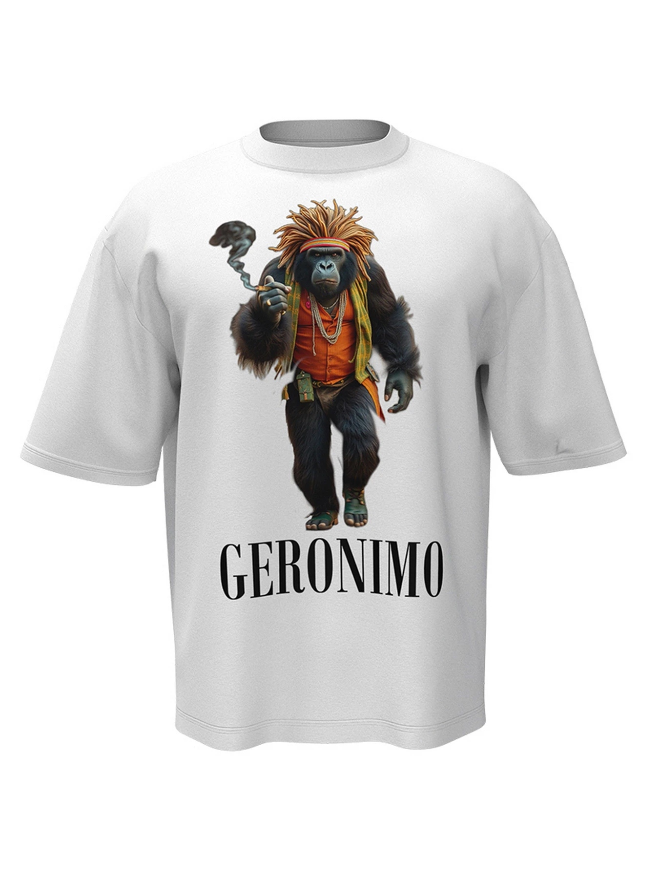 Футболки і поло Geronimo Rasta Gorila White модель Rasta Gorila Футболки і поло Geronimo Rasta Gorila White модель Rasta Gorila Фото