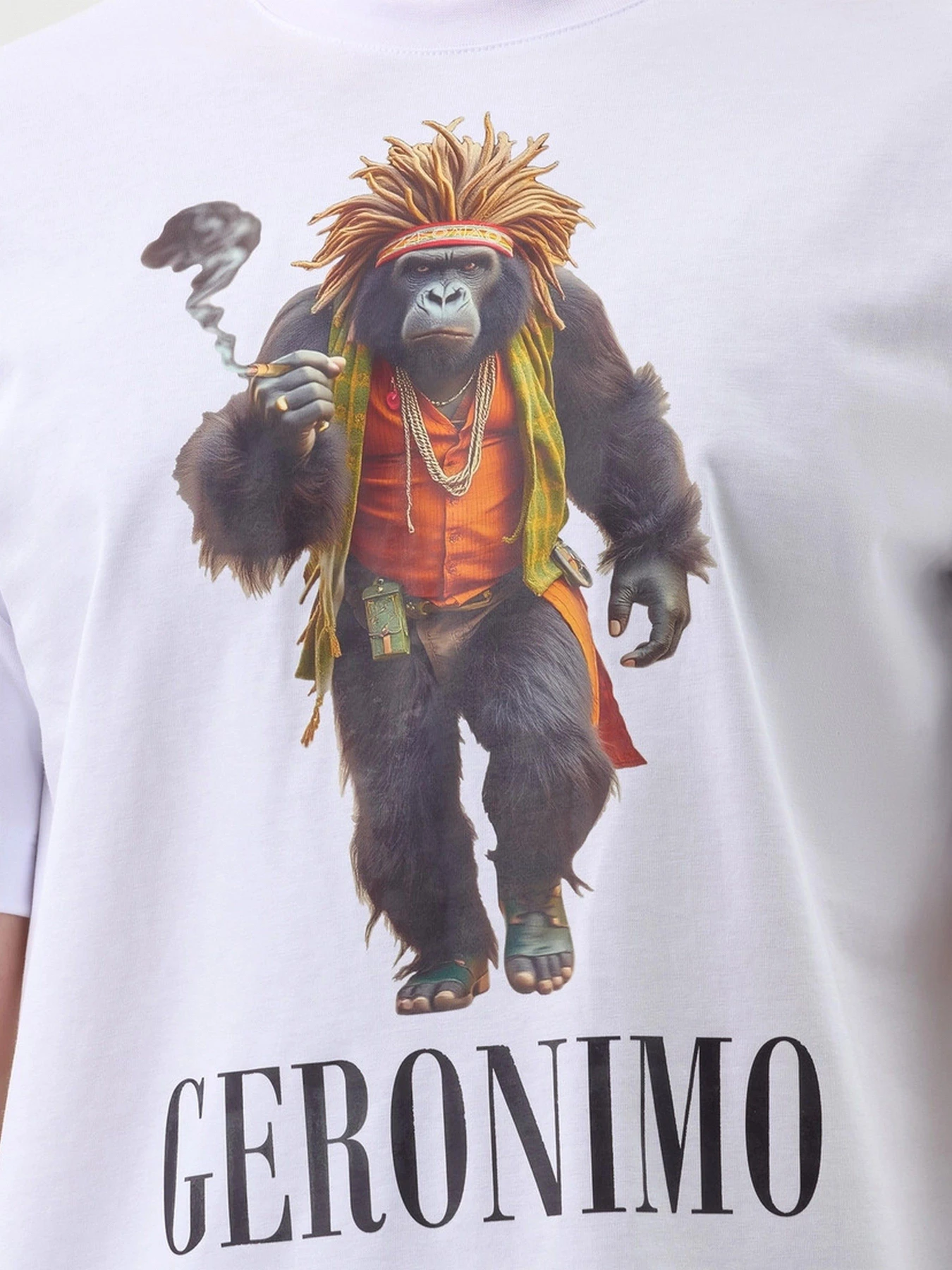 Футболки і поло Geronimo Rasta Gorila White модель Rasta Gorila Футболки і поло Geronimo Rasta Gorila White модель Rasta Gorila Фото