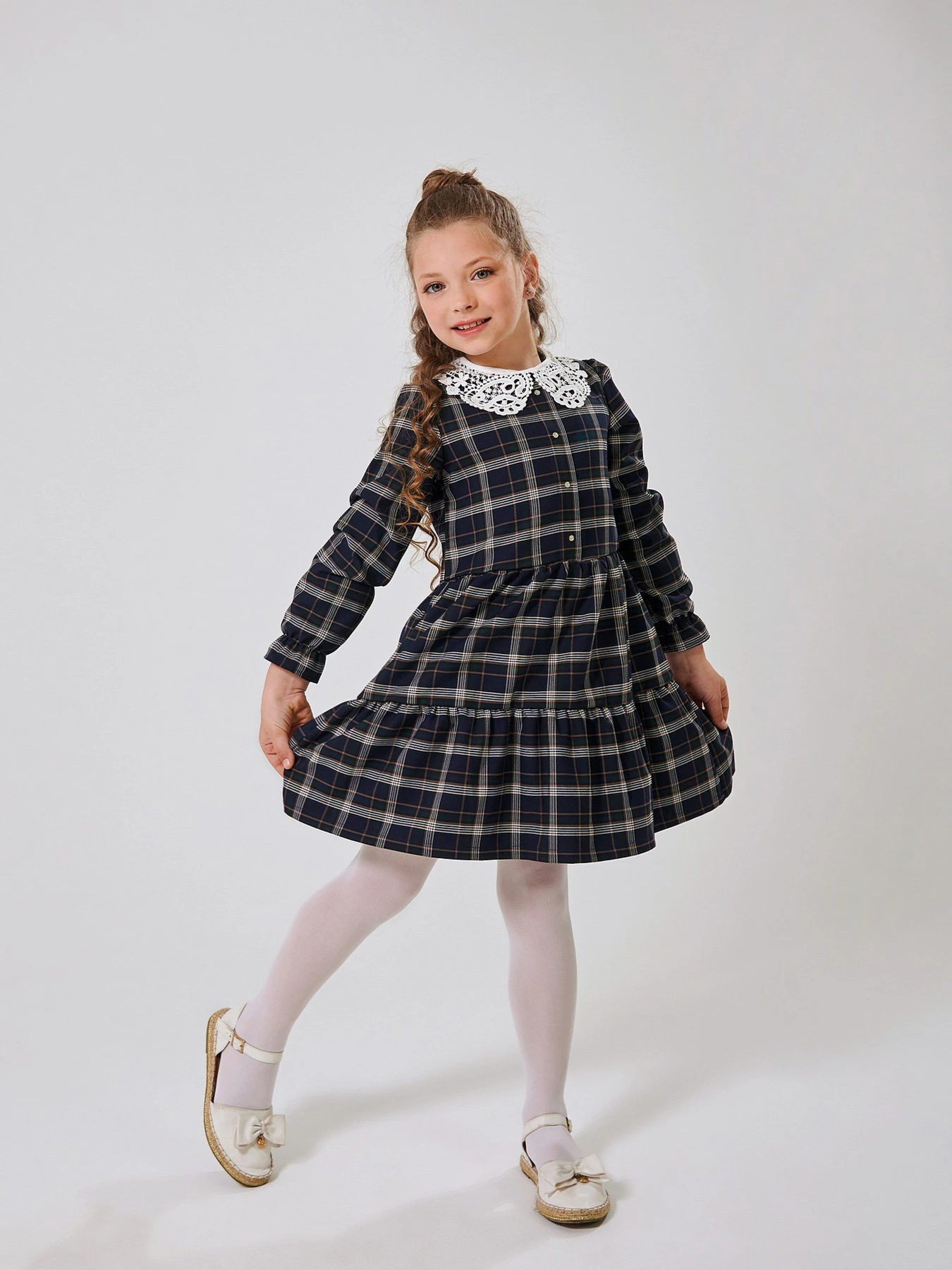 Платья SMIL модель smil_120542-1-tsine-zelenaa-kletka Фото