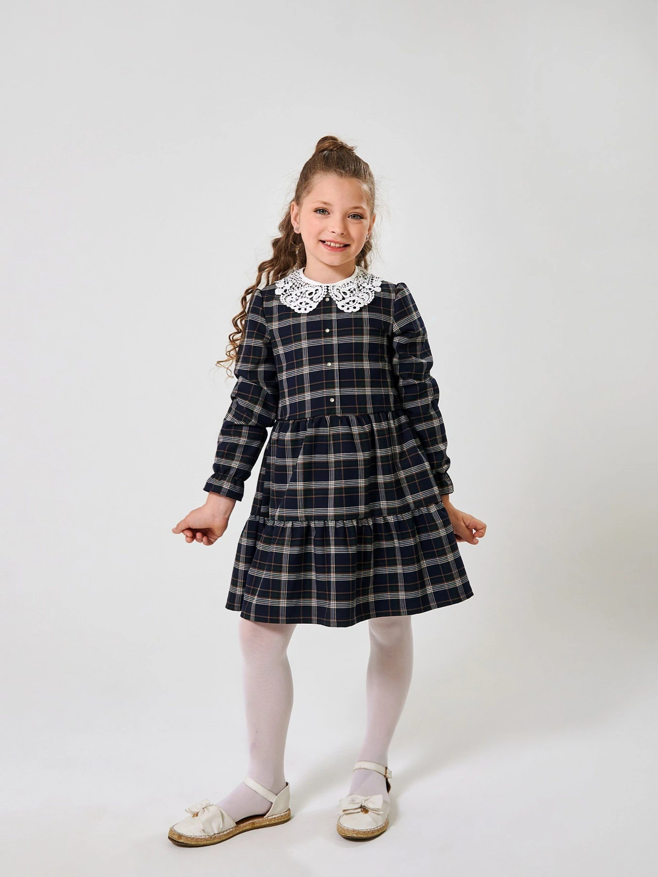 Платья SMIL модель smil_120542-1-tsine-zelenaa-kletka Фото