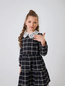 Платья SMIL модель smil_120542-1-tsine-zelenaa-kletka Фото