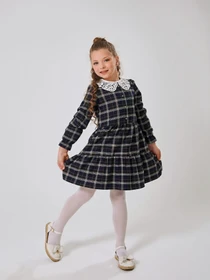 Платья SMIL модель smil_120542-1-tsine-zelenaa-kletka Фото