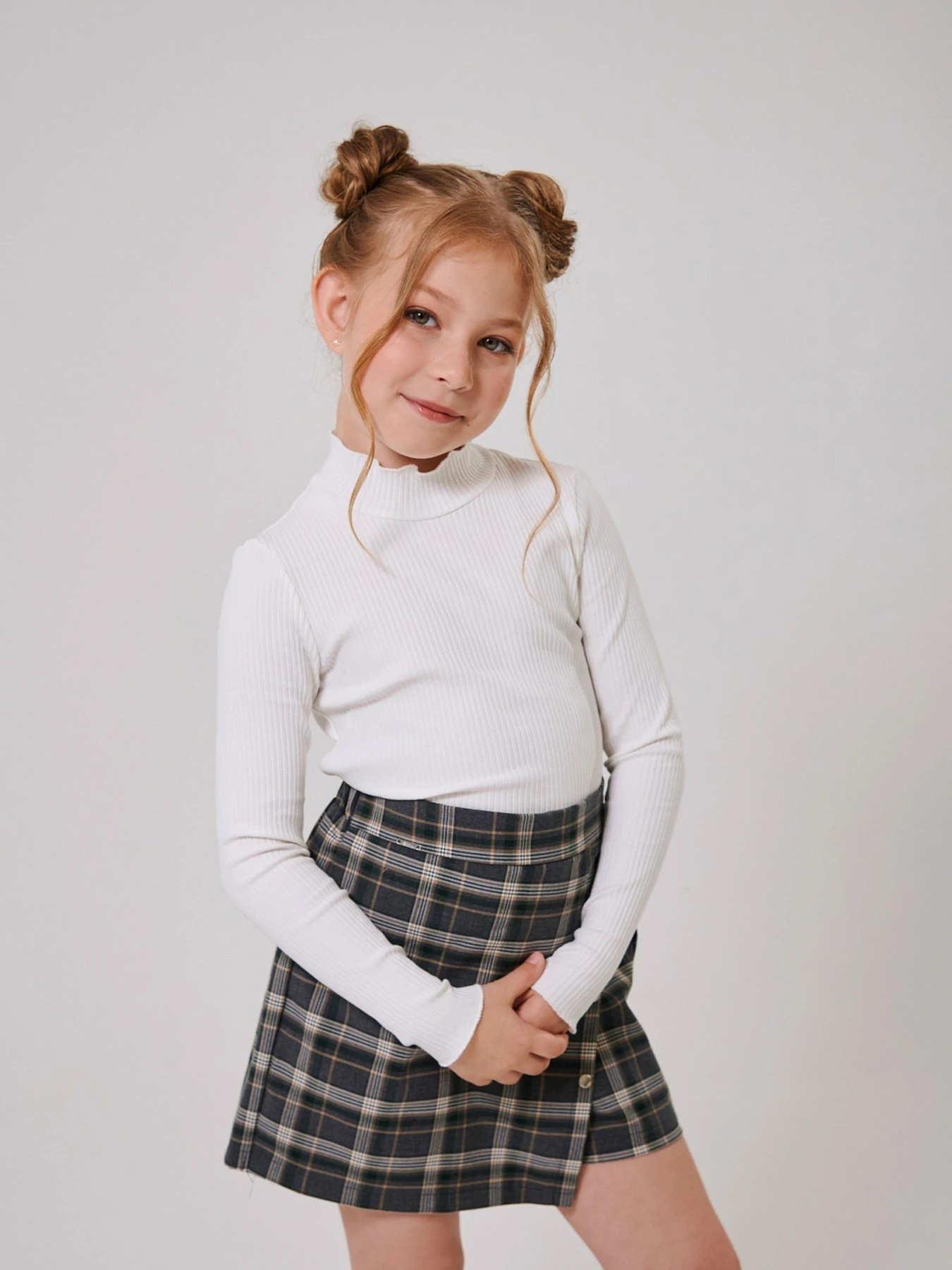 Юбки SMIL модель smil_120540-1-sero-zelenaa-kletka Фото