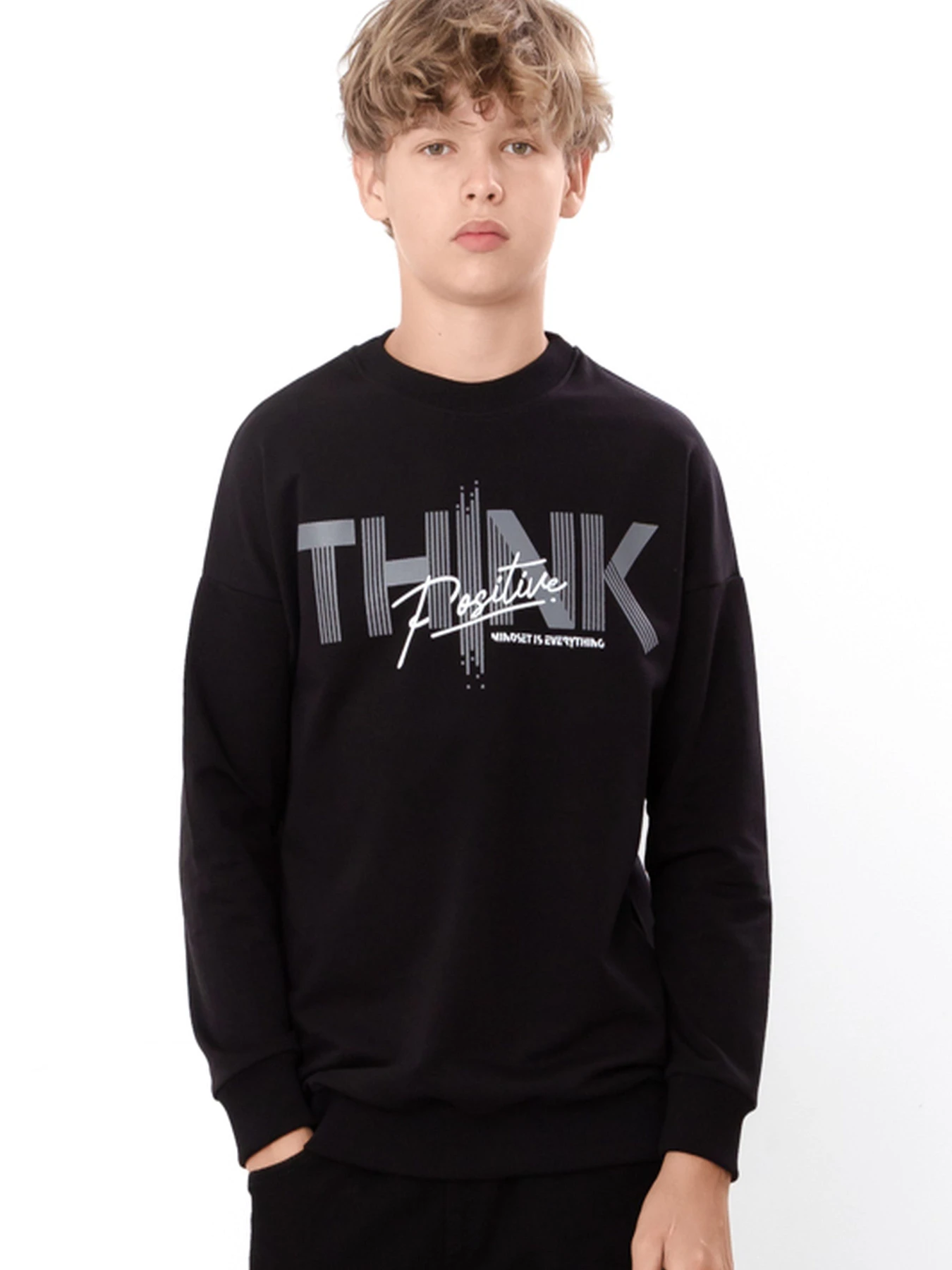 Худи и свитшоты Носи своє модель 6393-057-33-6-chornij-think Фото