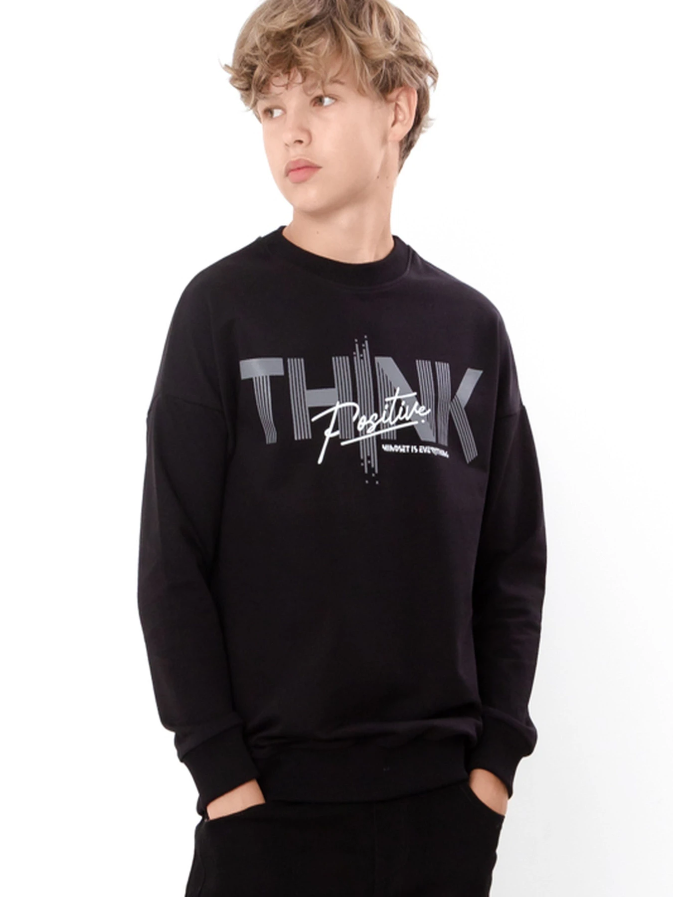 Худи и свитшоты Носи своє модель 6393-057-33-6-chornij-think Фото