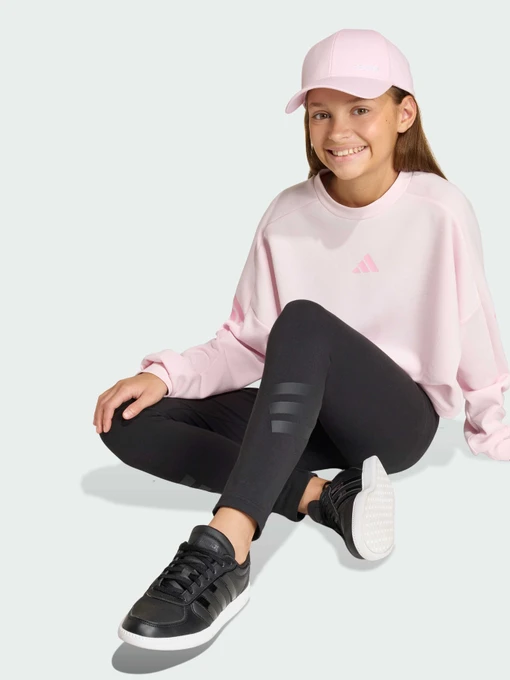 Бавовняні Дитячі Легінси adidas 3 Stripes фото 3