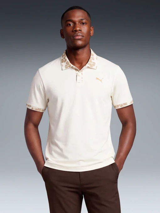 Чоловіча Спортивна футболка PUMA Modalon Floral Rib Polo фото 3