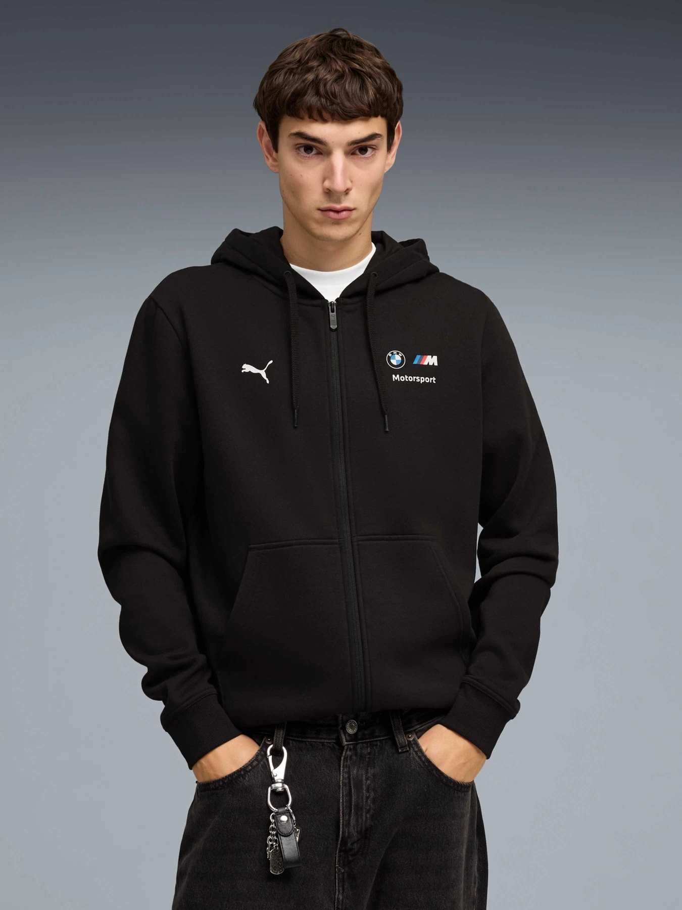 Худи и свитшоты PUMA Bmw Mms Ess Fleece Jacket модель 635428 Фото