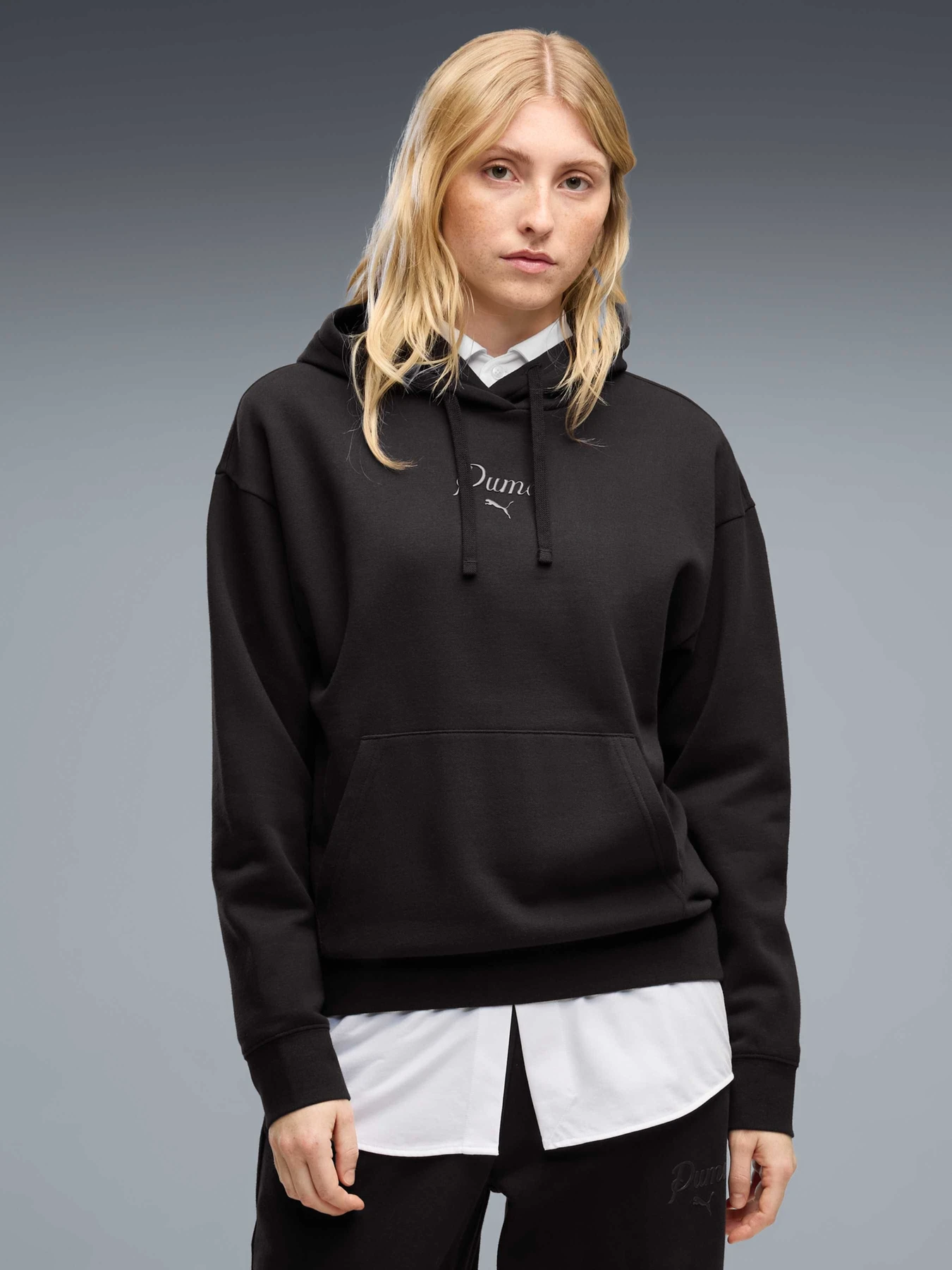 Худи и свитшоты PUMA Ess Script Comfort Hoodie Fl модель 694136 Фото