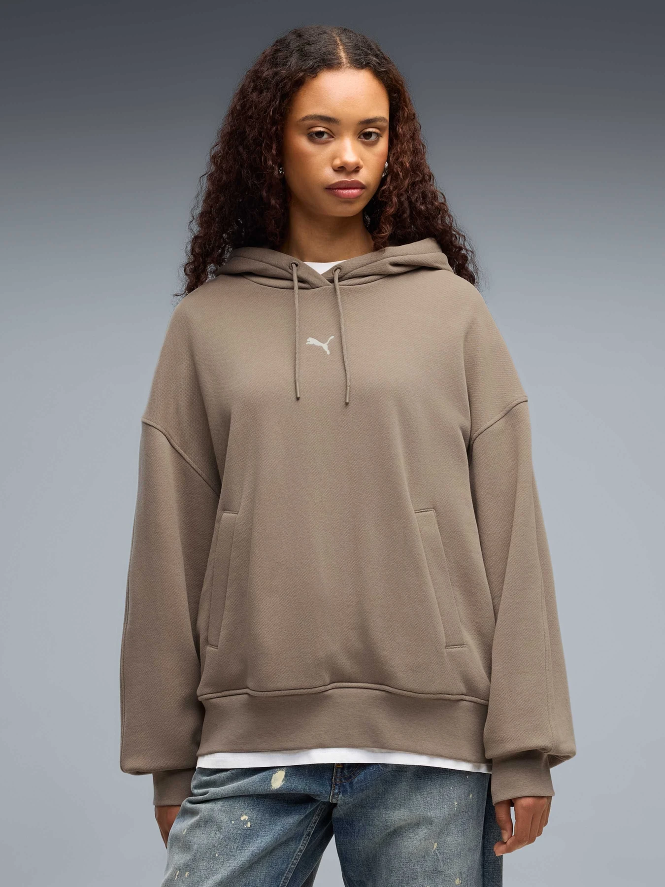 Худи и свитшоты PUMA Ess Oversized Hoodie Tr модель 636672 Фото