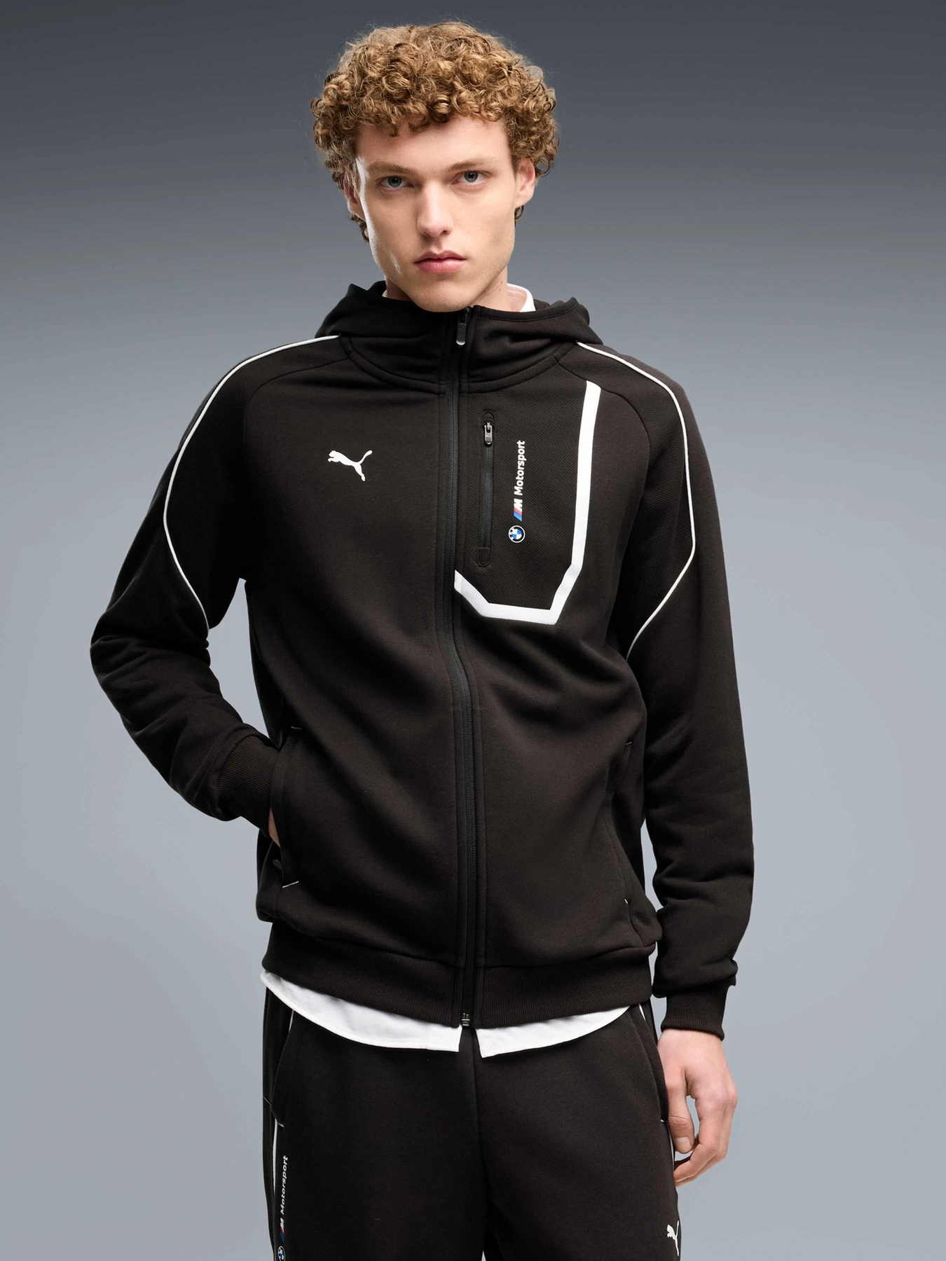 Худи и свитшоты PUMA Bmw Mms Pm1 Jacket модель 637172 Фото