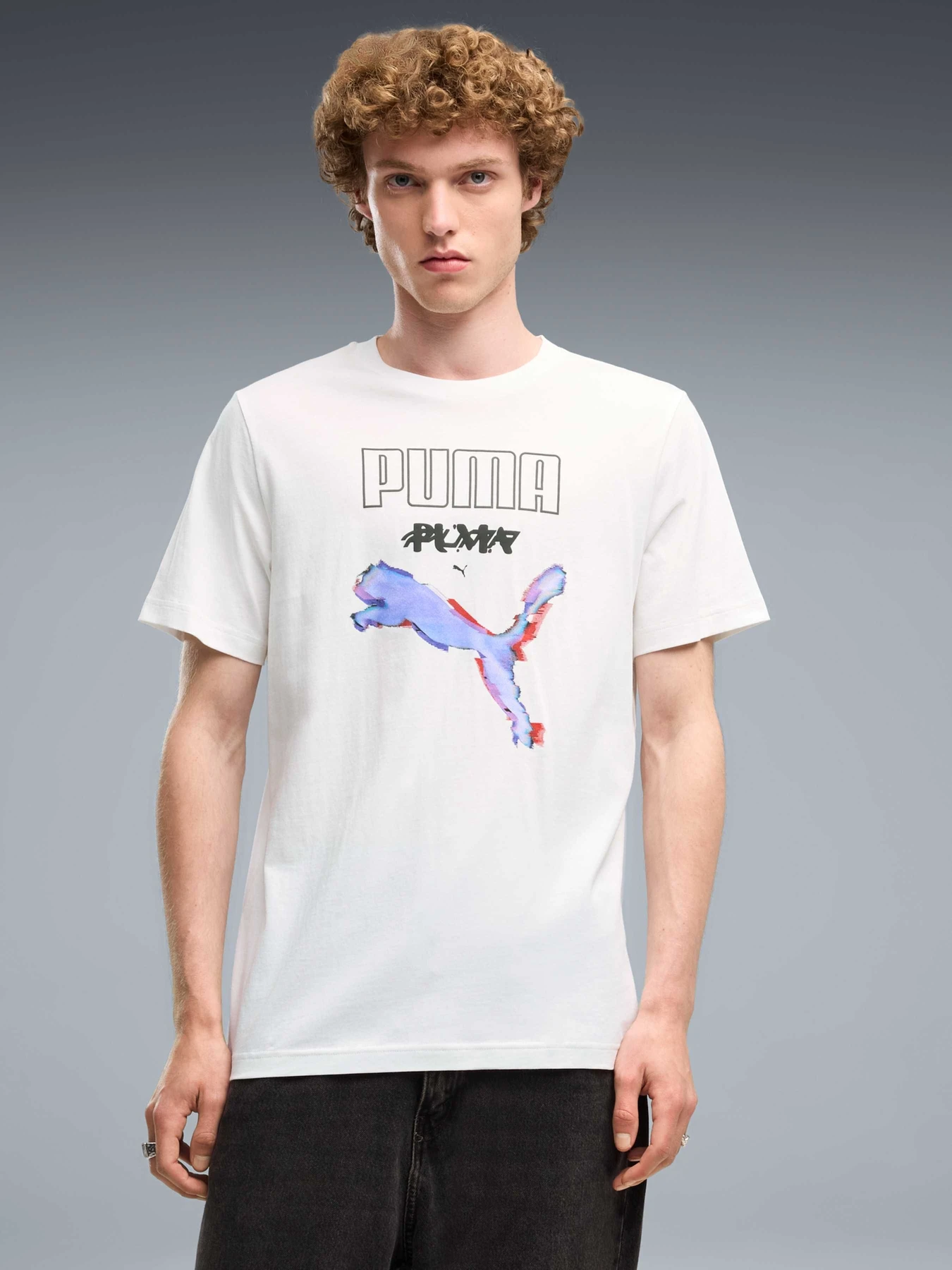 Футболки и поло PUMA Graphics Cyber Tee модель 694361 Фото