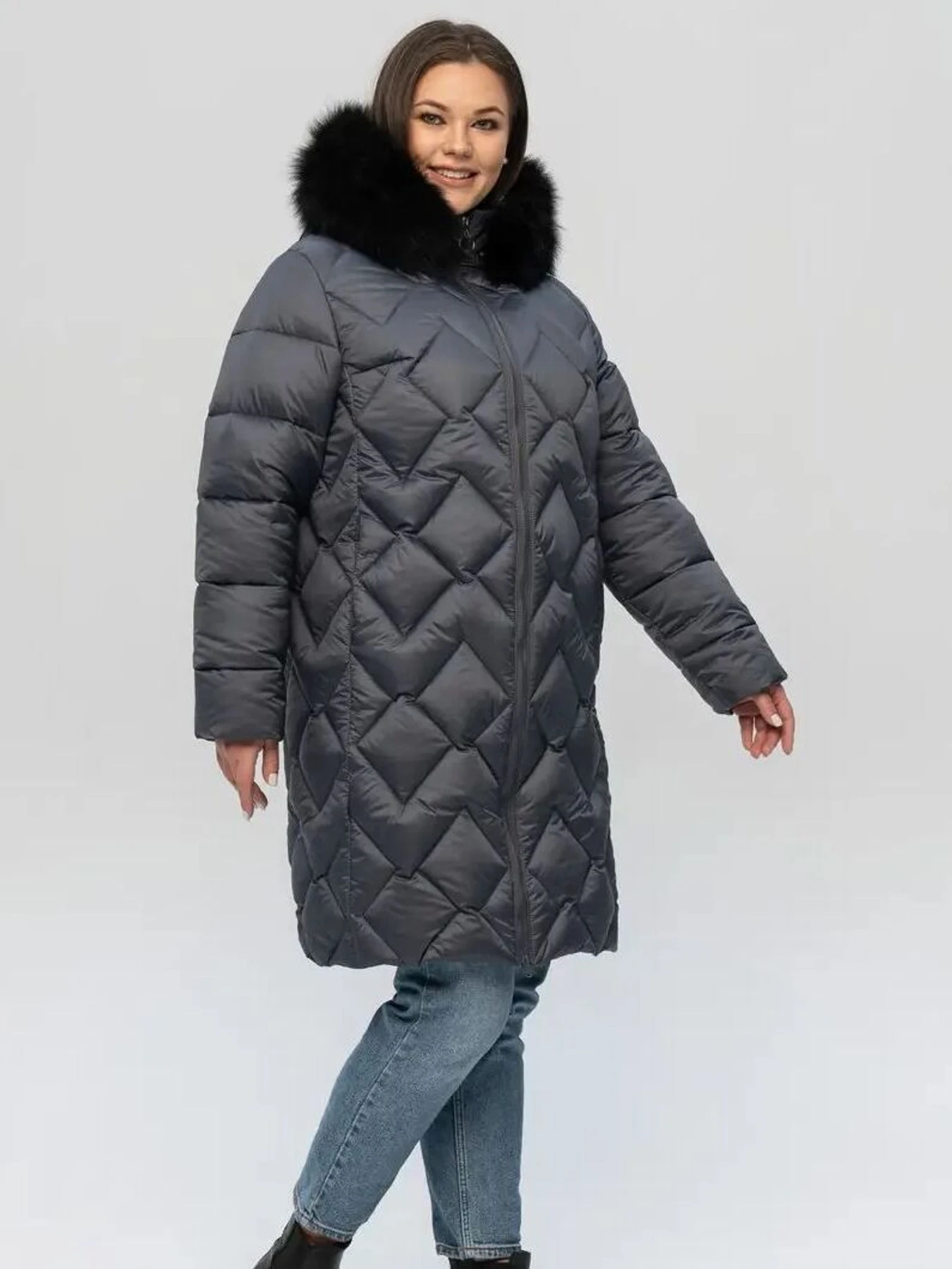 Куртки и дубленки UVENTUM модель LRD-07-PES-GR Фото