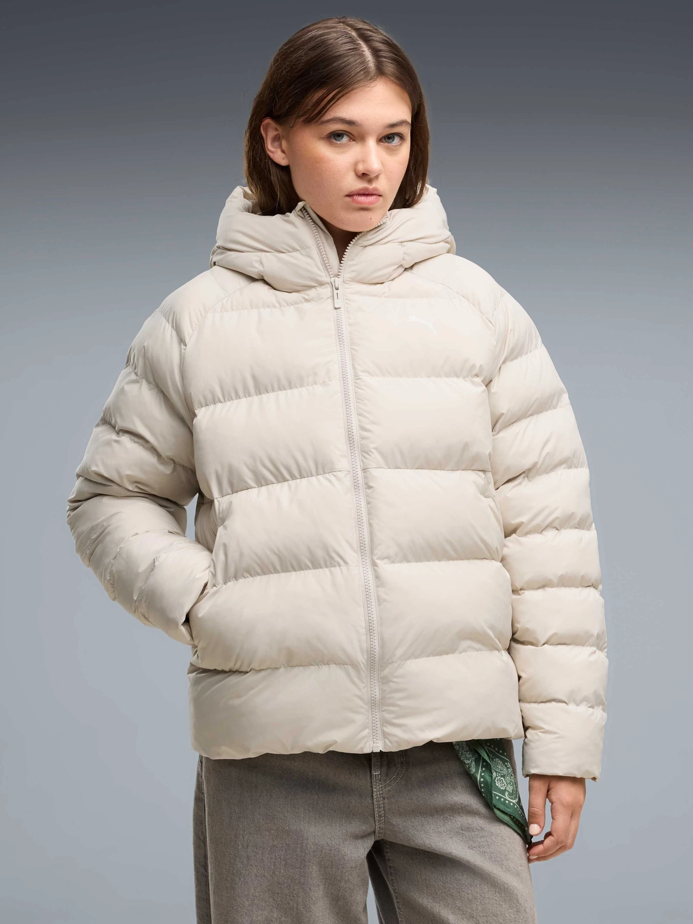Куртки и дубленки PUMA Mono Hooded Jacket модель 688385 Фото