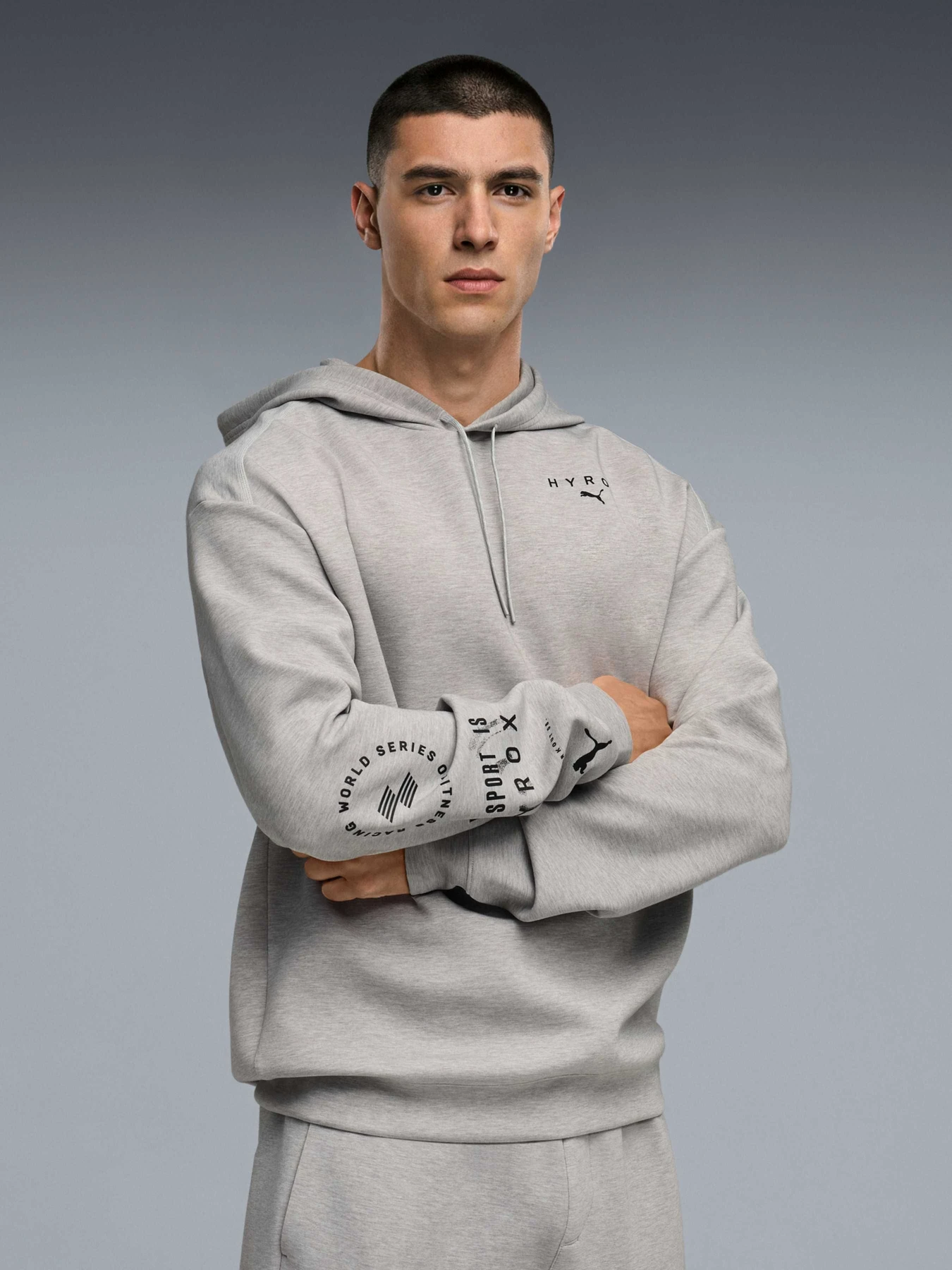 Худі та світшоти PUMA M x Hyrox Cldspun Hdie модель 528578 Худі та світшоти PUMA M x Hyrox Cldspun Hdie модель 528578 Фото