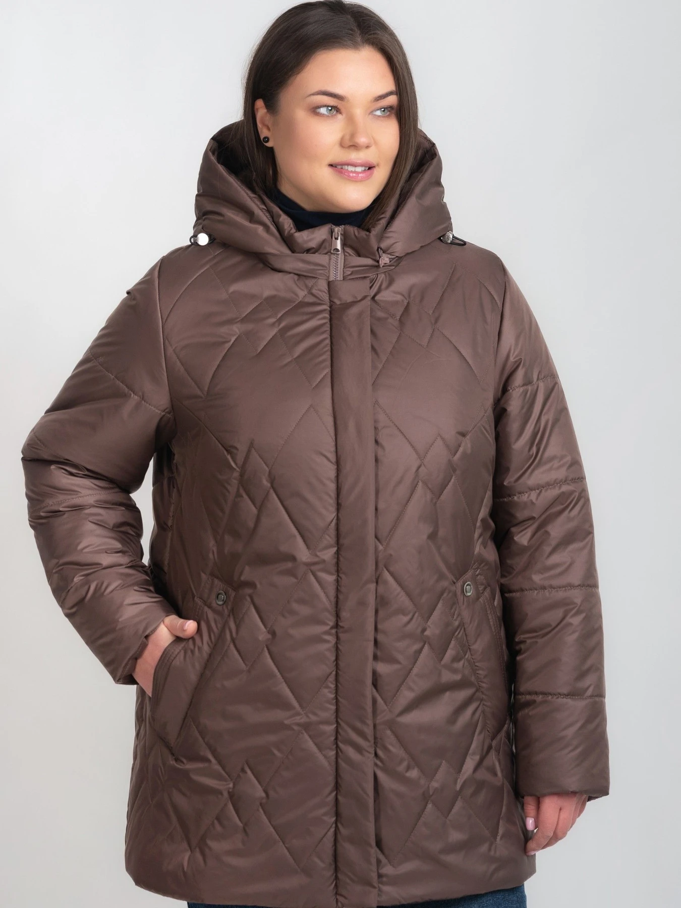 Куртки та дублянки UVENTUM модель LRD-204-chocolate Фото