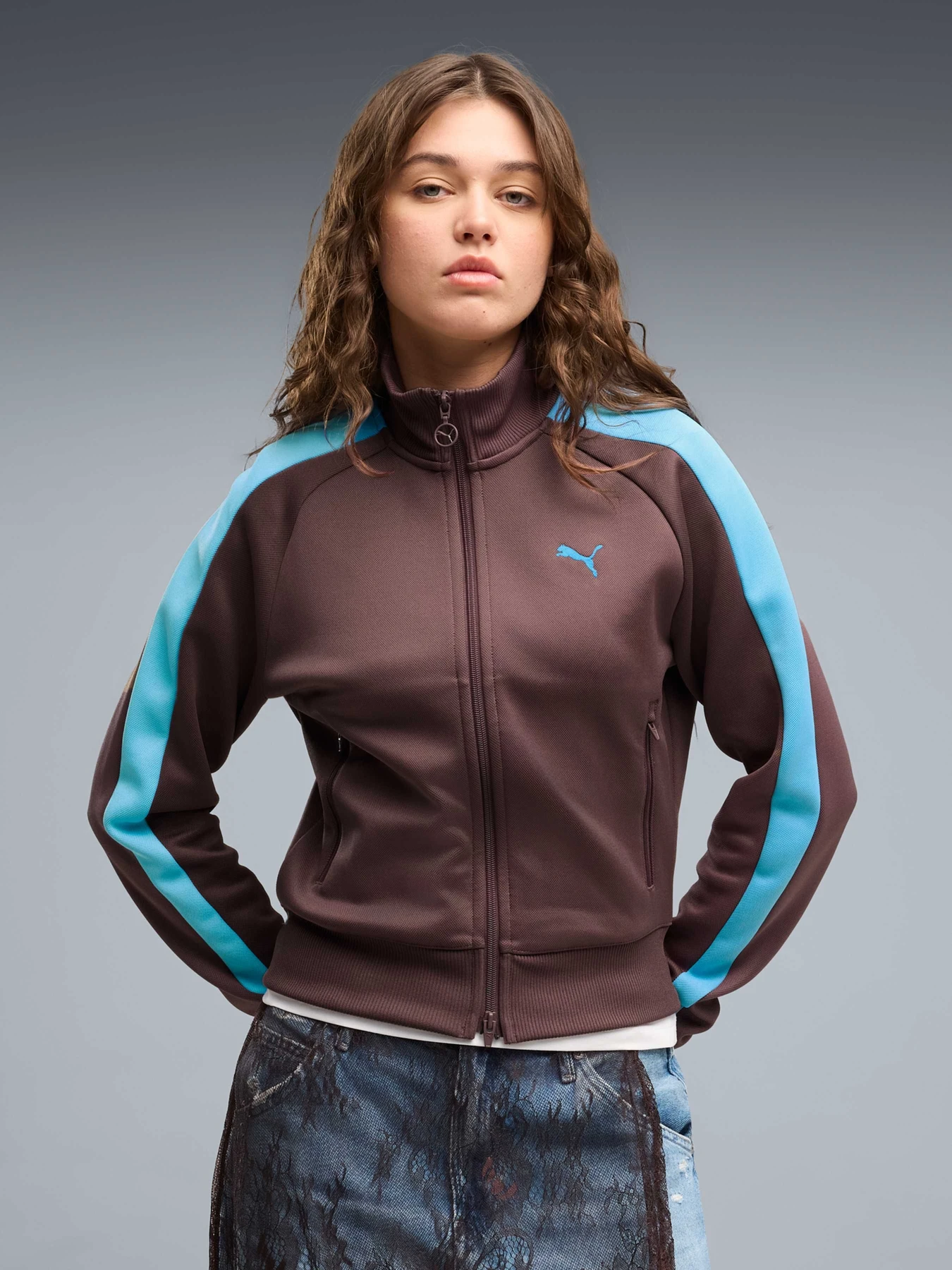 Худі та світшоти PUMA T7 Jacket модель 629796 Фото