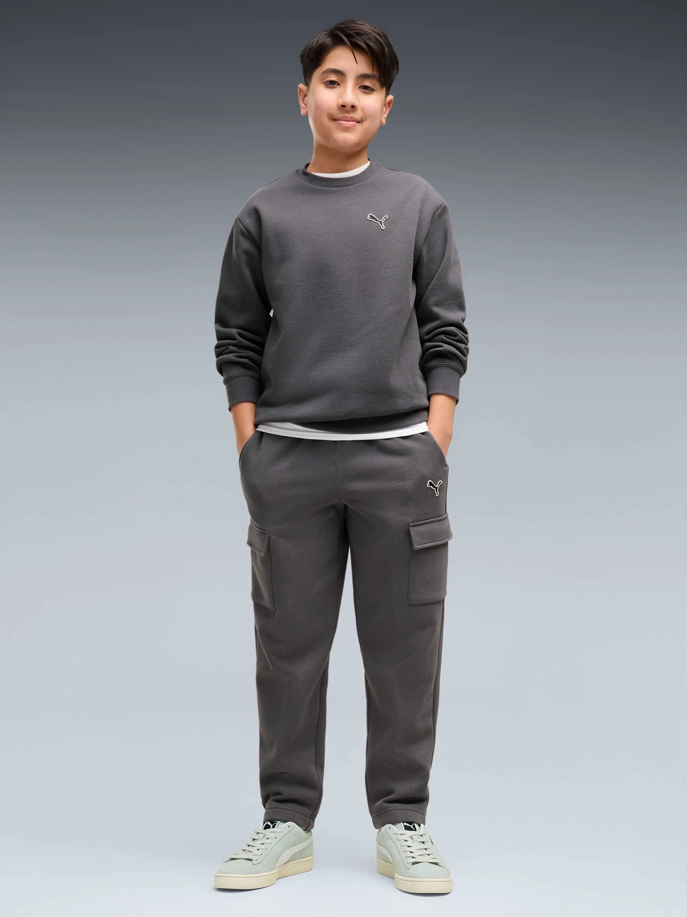 Костюмы PUMA Ess Elevated Crew Suit модель 695218 Костюмы PUMA Ess Elevated Crew Suit модель 695218 Фото