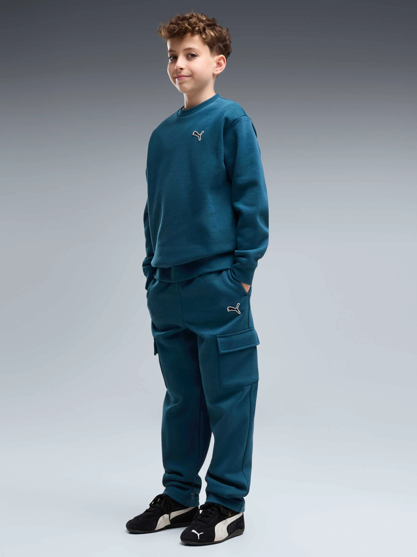 Костюмы PUMA Ess Elevated Crew Suit модель 695218 Фото
