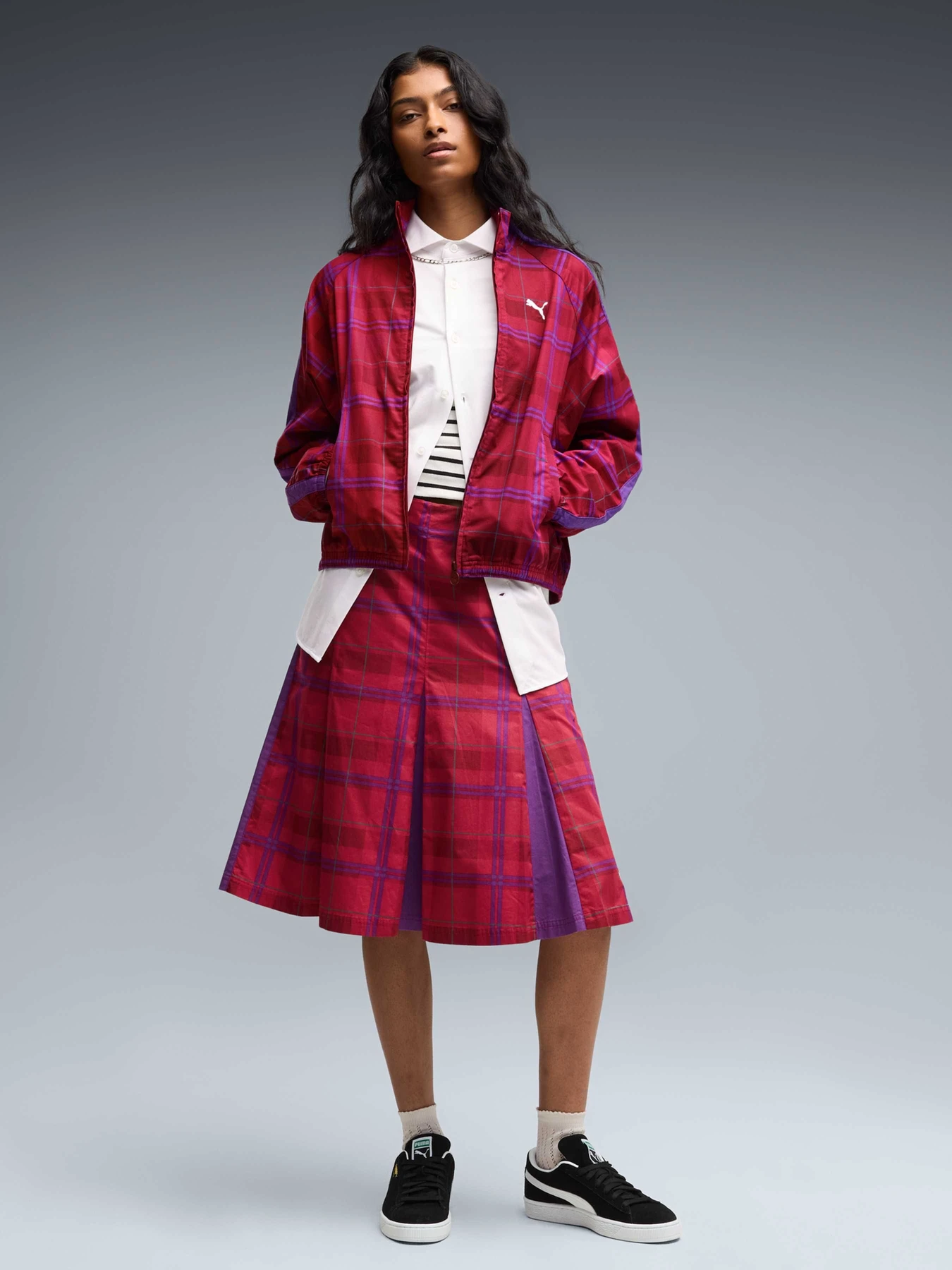 Спідниці PUMA T7 Pleated Tartan Skirt модель 636634 Фото