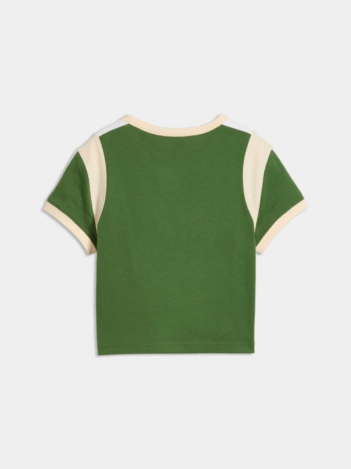 Жіноча Футболка PUMA Graphic Ringer Baby Tee фото 2