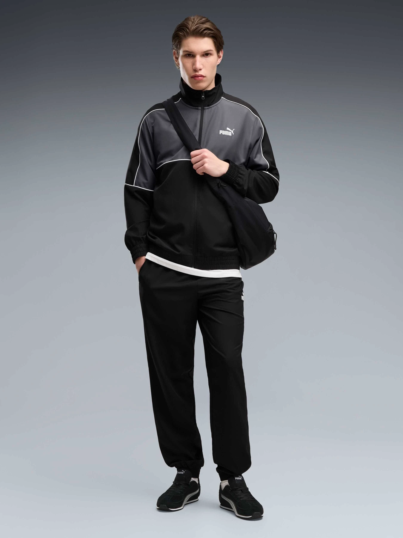 Костюми PUMA Woven Colorblock Suit модель 694353 Костюми PUMA Woven Colorblock Suit модель 694353 Фото