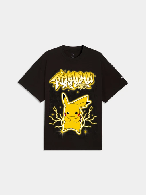 Футболки и поло PUMA Pokemon x Hoops Pikachu Tee модель 635658 Фото