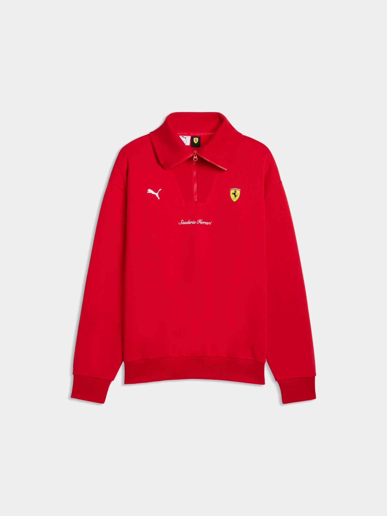 Худи и свитшоты PUMA Ferrari Shield Halfzip Fl модель 637002 Фото