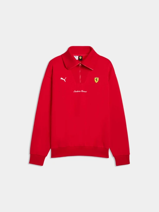 Худи и свитшоты PUMA Ferrari Shield Halfzip Fl модель 637002 Фото