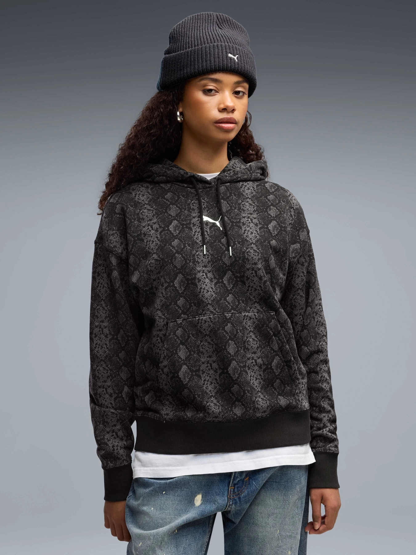 Худі та світшоти PUMA Snake Pack Relaxed Hoodie модель 638748 Фото