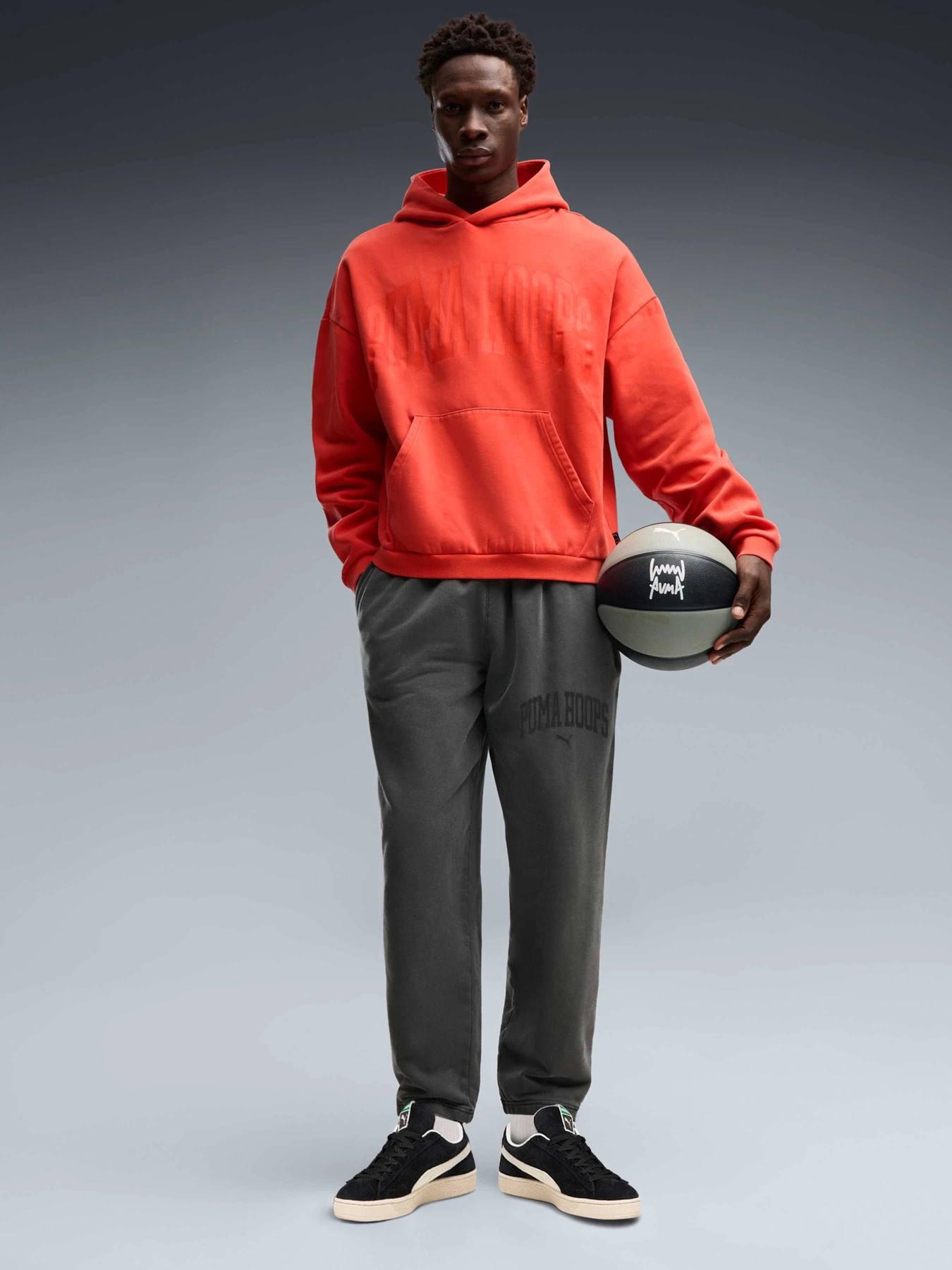 Брюки PUMA Back To Hoops Sweatpants Fl модель 637548 Фото