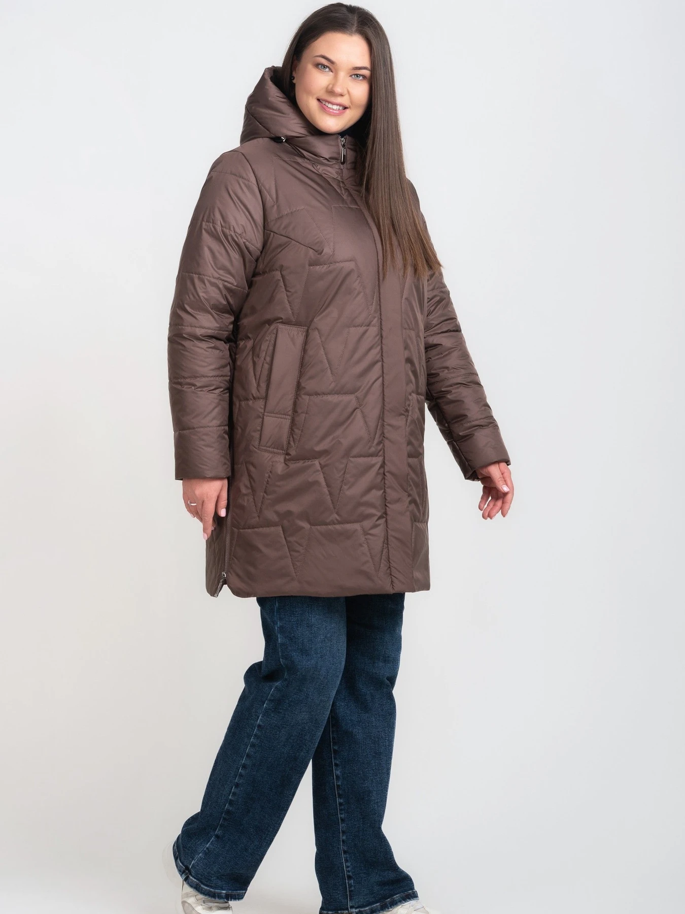Куртки и дубленки UVENTUM модель LRD-206-brown Фото