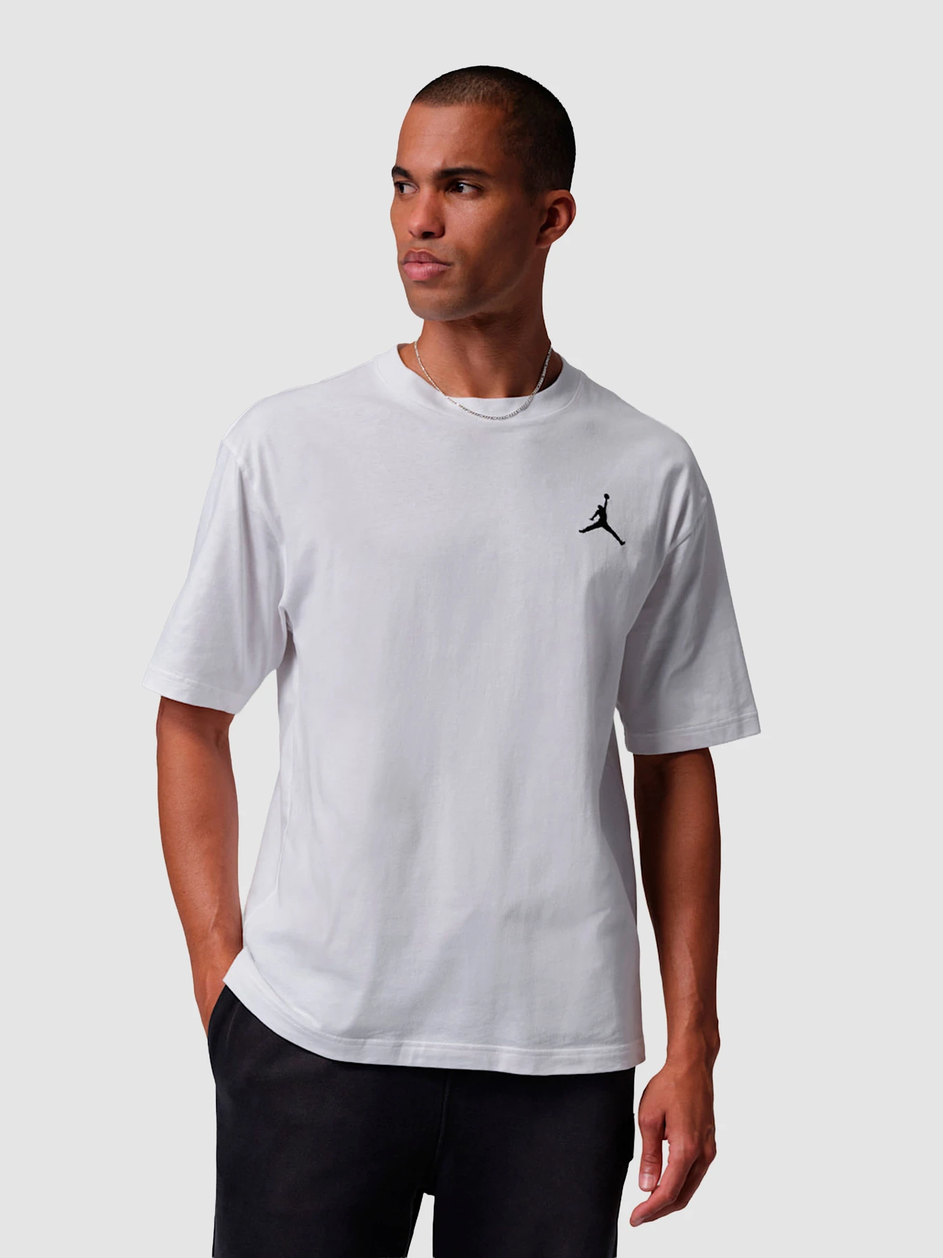 Футболки и поло Jordan Embroidered Jumpman T-Shirt модель IF5566-100 Футболки и поло Jordan Embroidered Jumpman T-Shirt модель IF5566-100 Фото