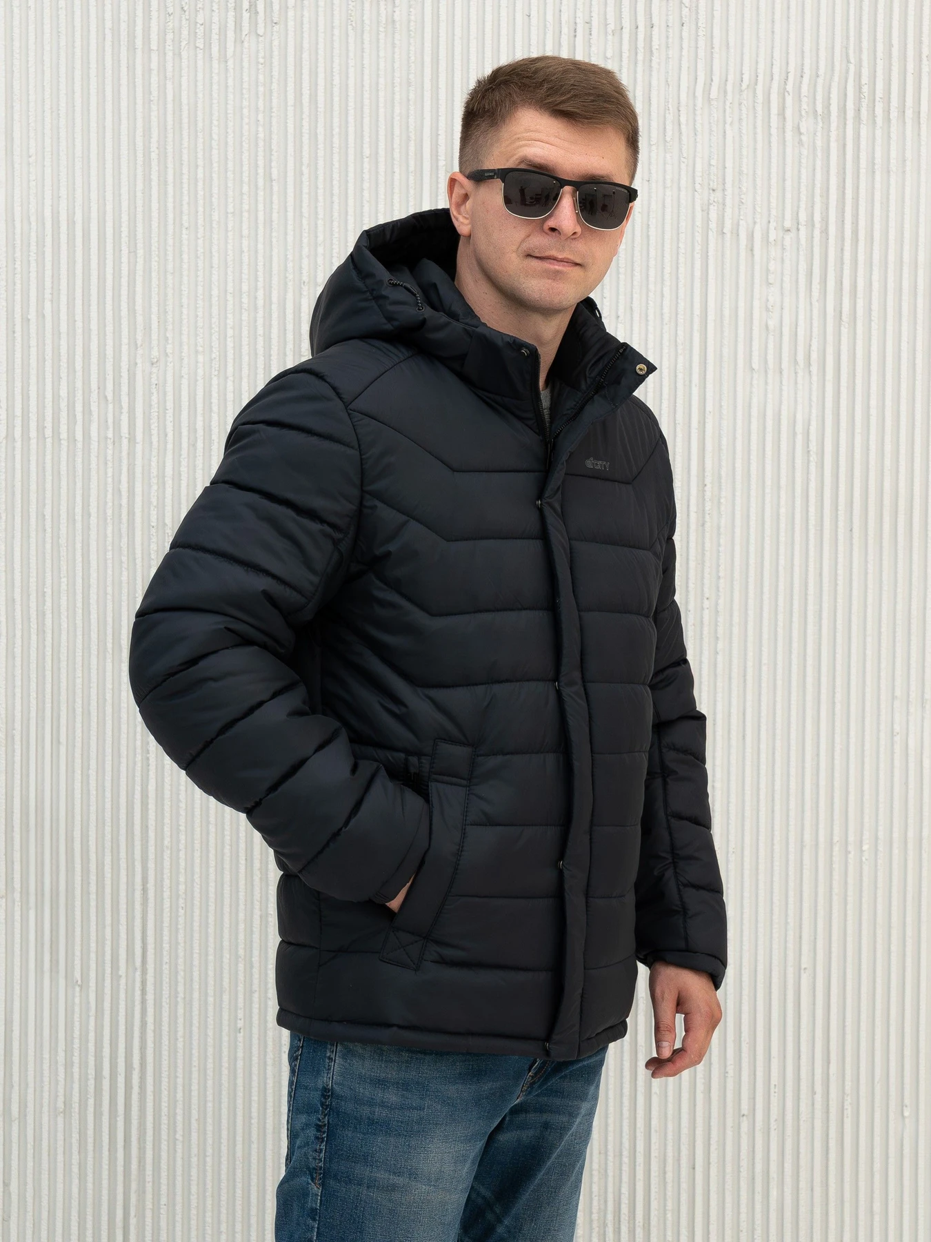 Куртки и дубленки City Fashion Classic модель 67-CF-BLU Куртки и дубленки City Fashion Classic модель 67-CF-BLU Фото