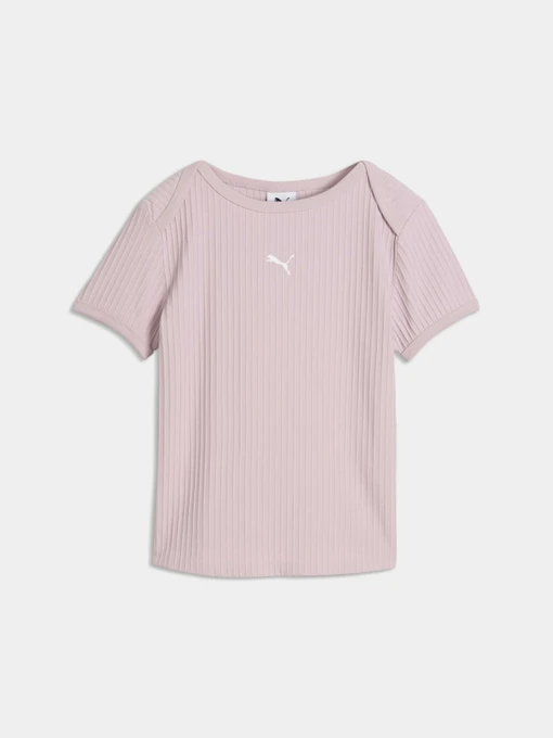 Футболки і поло PUMA Ess Ribbed Slim Tee модель 636666 Фото