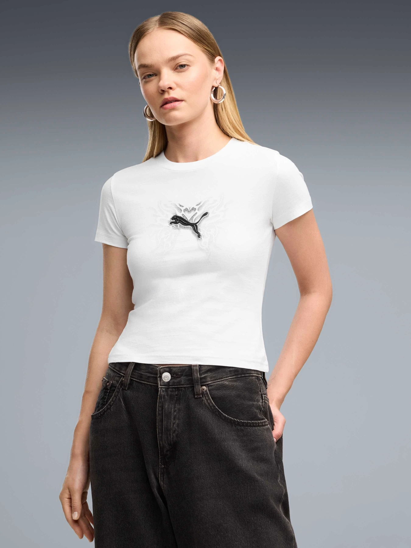 Футболки і поло PUMA Street Glam Slim Short Tee модель 636649 Футболки і поло PUMA Street Glam Slim Short Tee модель 636649 Фото