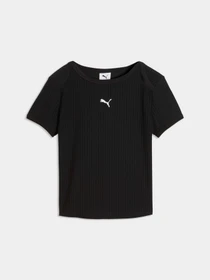 Футболки і поло PUMA Ess Ribbed Slim Tee модель 636666 Фото
